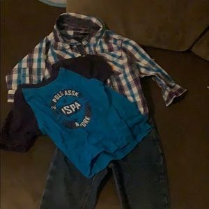 3pc us polo toddler boy outfit